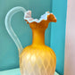 Antique Webb and Sons Orange Gradient Glass Pitcher (AS IS)