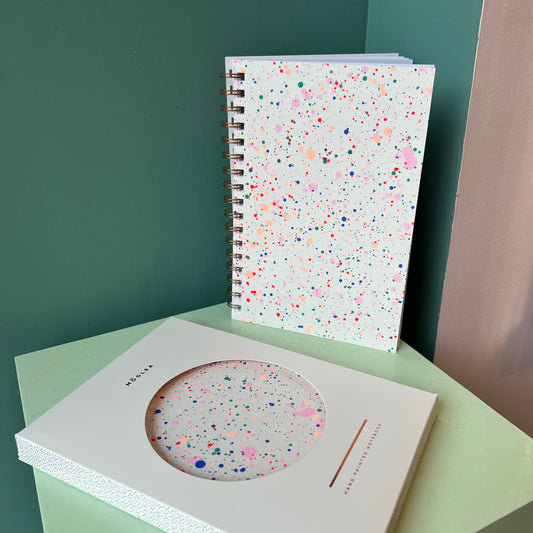 Infinity Hand Painted Notebook by Moglea
