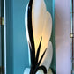 1980’s Black and White Large Postmodern Flower Lamp by Rougier