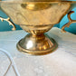 Vintage Brass Pedestal Bowl