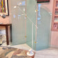 Vintage Sonneman for George Kovacs White Adjustable Floor Lamp