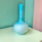 Antique Blue and White Webb and Sons Glass Vase