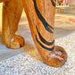 Vintage Leather Tiger Statue.