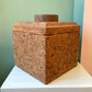 Vintage Mid Century Modern Cork Ice Bucket