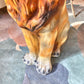 Vintage Plaster Lion Statue