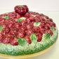 Vintage Ceramic Cherry Pie Dish and Lid