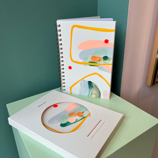 Dewdrop Painted Notebook by Moglea